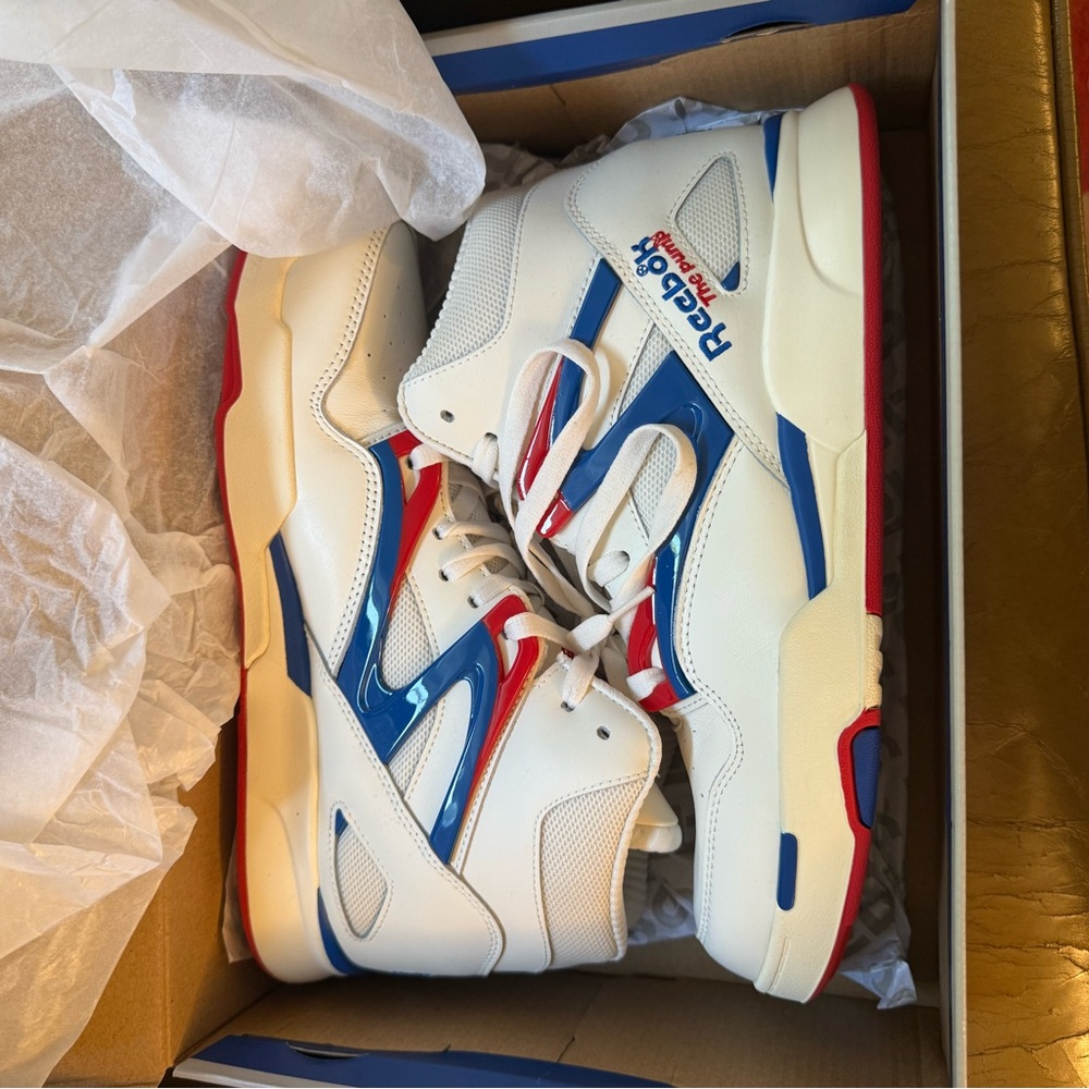 Reebok Pump Omni Zone II – Size 11 – Chalk/Vector Blue/Vector Red – BNIB - Picture 6 of 9